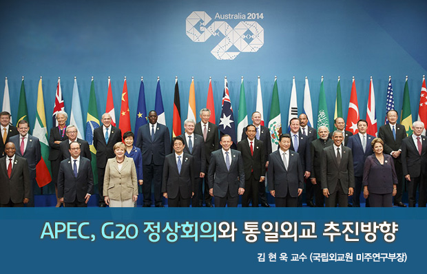 APEC, G20 정상회의와 통일외교 추진방향 김 현 욱 교수 (국립외교원 미주연구부장)
