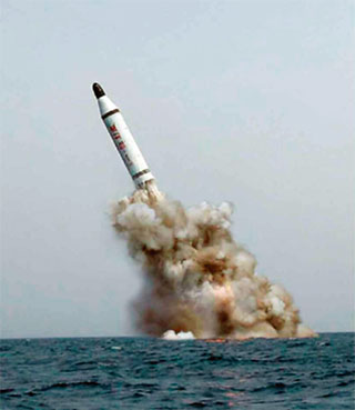 북한의 SLBM 사출시험
