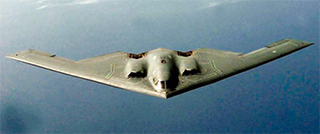 가장 빨리 그리고 은밀하게 전개될 수 있는 미국의 전략자산인 B-2 스텔스 폭격기.